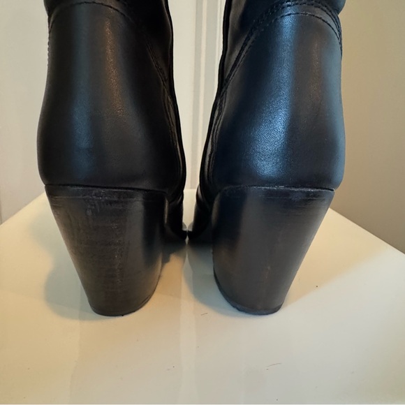 Free People Brayden Western Boots black leather.  Size 37.5 - Picture 14 of 15
